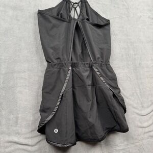 Lululemon‎ Black Runsie Tennis Dress Skort Strappy Back Athleisure Size 6